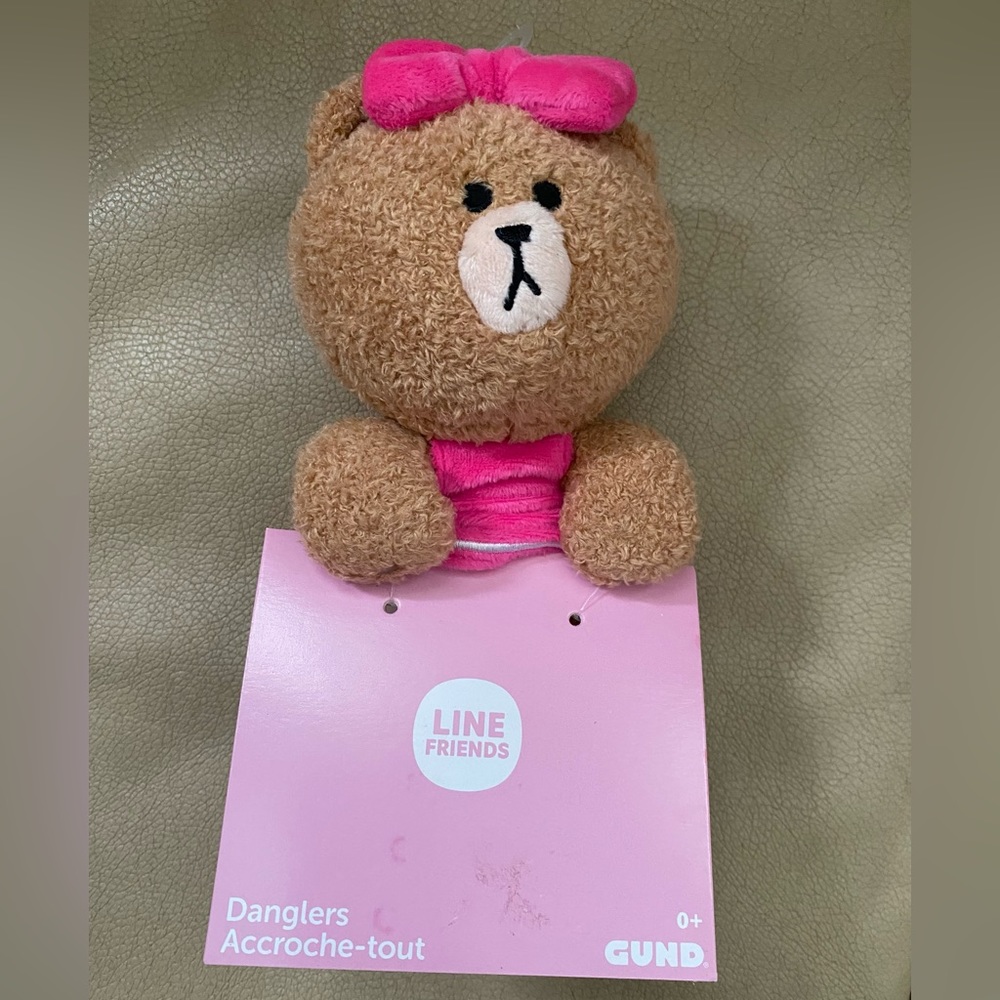 Line Friends Choco 6 inch Dangler Plush